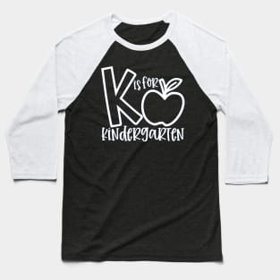 k is for kindergarten Baseball T-Shirt